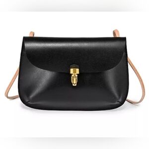 OLD TREND Modern Vintagelook Women's Genuine Leather Ada Crossbody Bag NWT Black